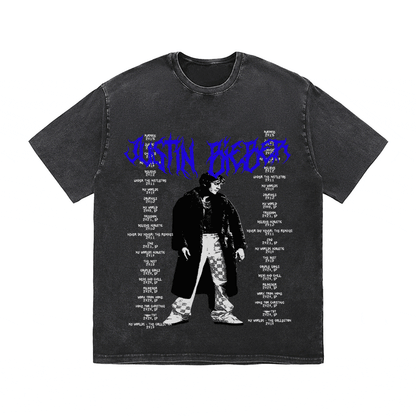 RDMCLOTHINGART tapestry hoodie JUSTIN BIEBER HEAVY WEIGHT COTTON TEE-8910