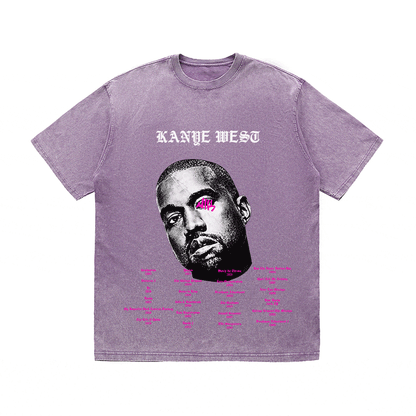 RDMCLOTHINGART tapestry hoodie KANYE WEST HEAVY WEIGHT COTTON TEE-8881