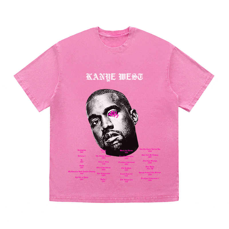 RDMCLOTHINGART tapestry hoodie KANYE WEST HEAVY WEIGHT COTTON TEE-8881