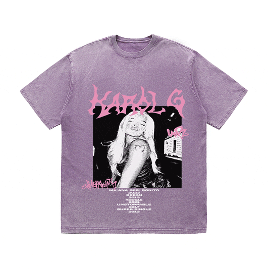 RDMCLOTHINGART tapestry hoodie KAROL G HEAVY WEIGHT COTTON TEE-8911