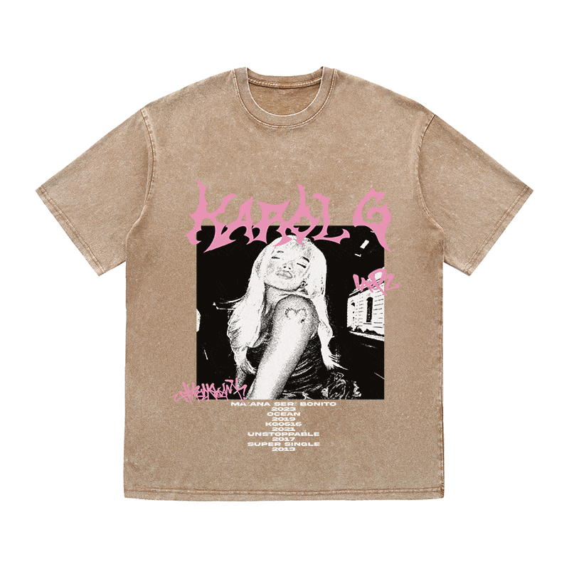 RDMCLOTHINGART tapestry hoodie KAROL G HEAVY WEIGHT COTTON TEE-8911