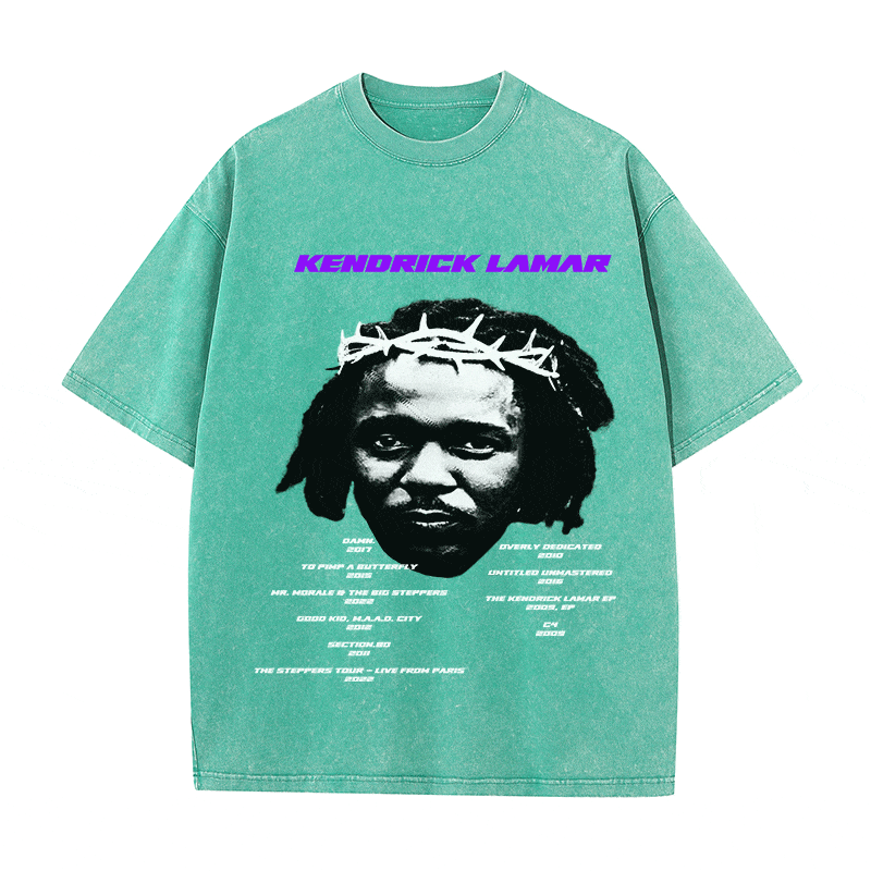RDMCLOTHINGART tapestry hoodie KENDRICK LAMAR HEAVY WEIGHT COTTON TEE-8882