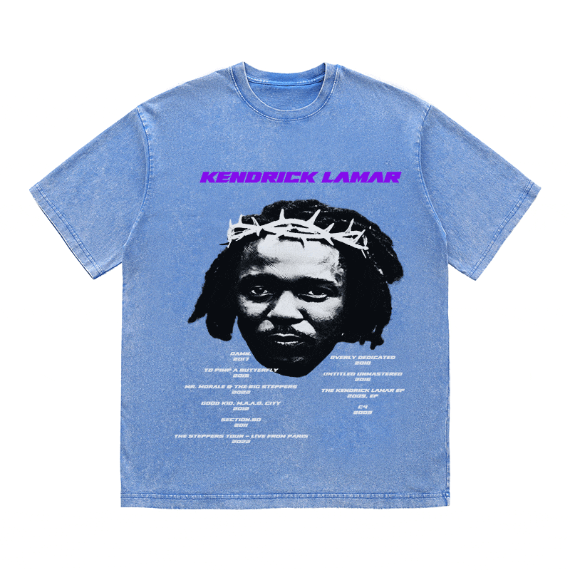 RDMCLOTHINGART tapestry hoodie KENDRICK LAMAR HEAVY WEIGHT COTTON TEE-8882