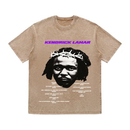 RDMCLOTHINGART tapestry hoodie KENDRICK LAMAR HEAVY WEIGHT COTTON TEE-8882