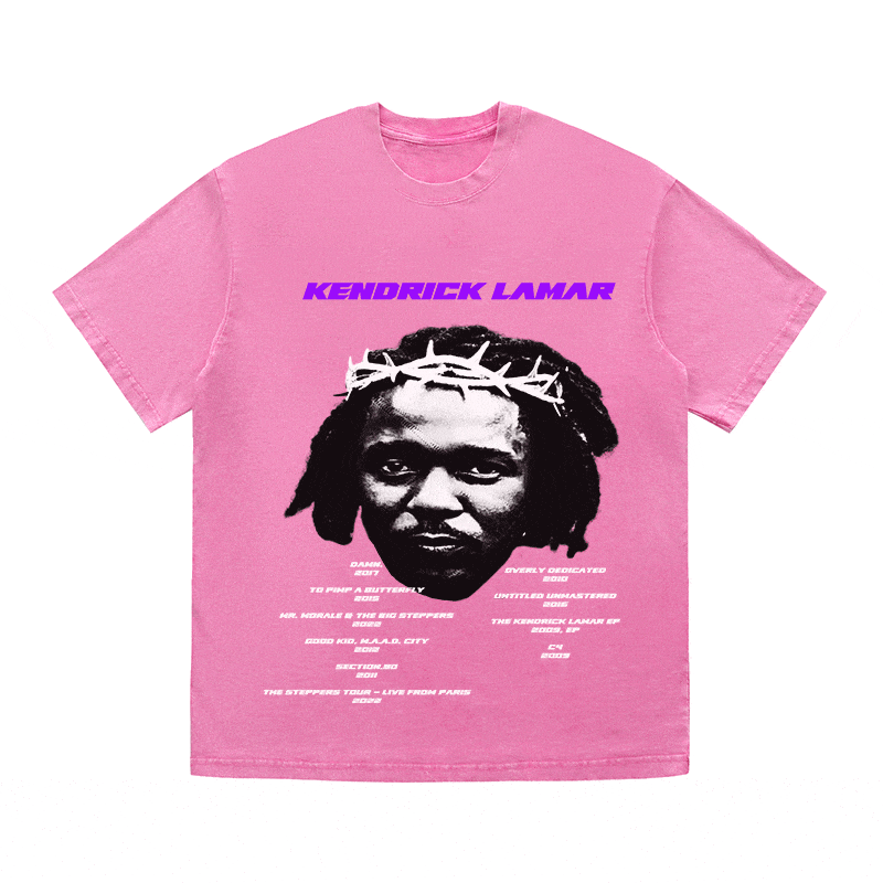 RDMCLOTHINGART tapestry hoodie KENDRICK LAMAR HEAVY WEIGHT COTTON TEE-8882