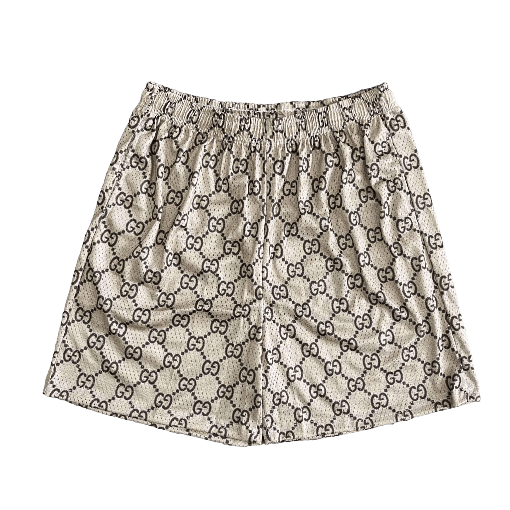 KHAKI GU MESH SHORTS-8717 - RDMCLOTHINGART
