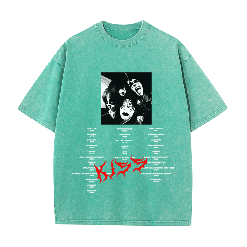 RDMCLOTHINGART tapestry hoodie KISS HEAVY WEIGHT COTTON TEE-8883