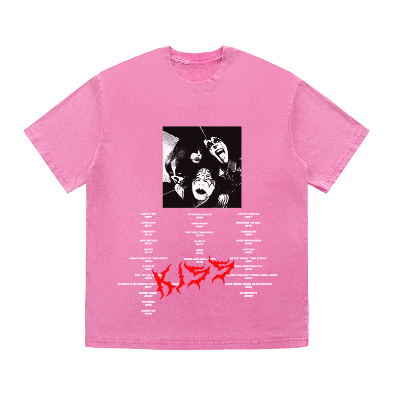 RDMCLOTHINGART tapestry hoodie KISS HEAVY WEIGHT COTTON TEE-8883