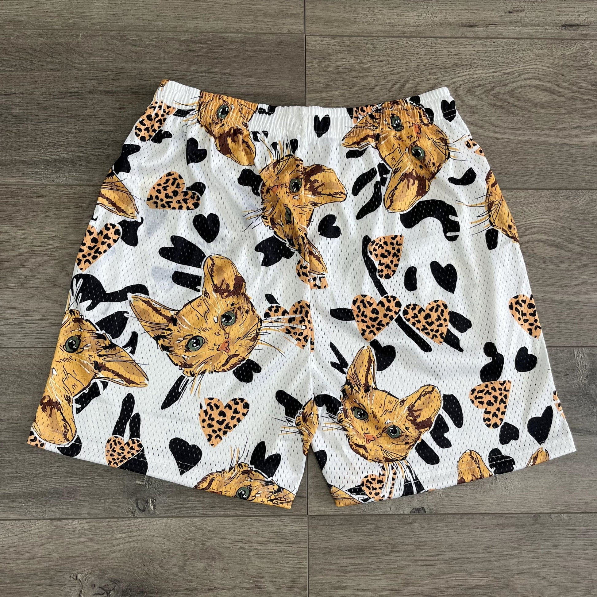 KITTY MESH SHORTS-8611 - RDMCLOTHINGART