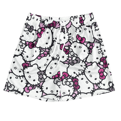 KITTY MESH SHORTS-8693 - RDMCLOTHINGART
