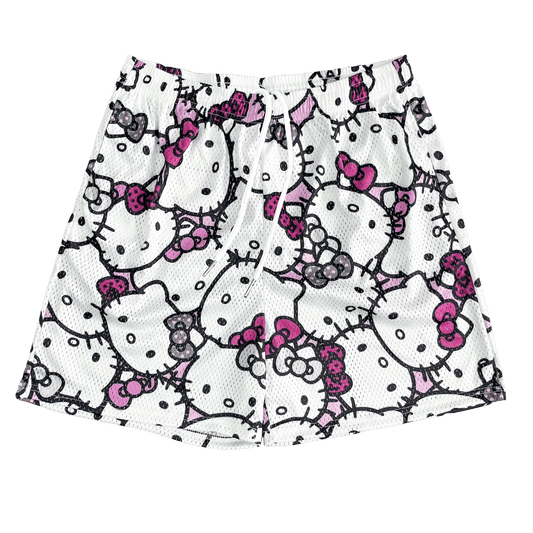 KITTY MESH SHORTS-8693 - RDMCLOTHINGART