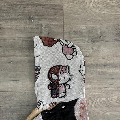 KITTY&SPIDER TAPESTRY HOODIE - RDMCLOTHINGART