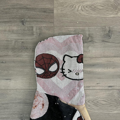 KITTY&SPIDER TAPESTRY HOODIE - RDMCLOTHINGART