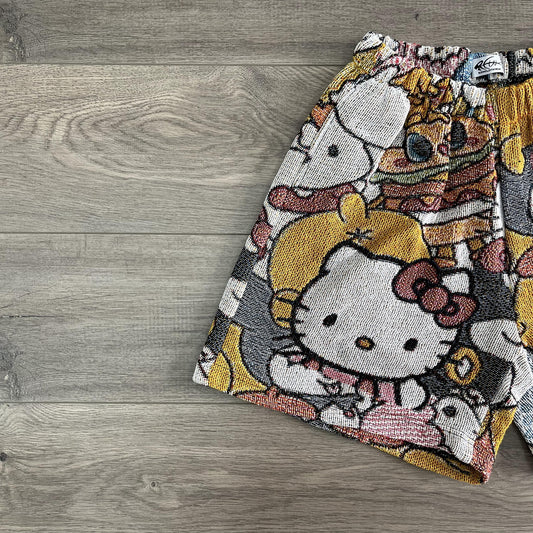 KITTY TAPESTRY SHORTS - RDMCLOTHINGART
