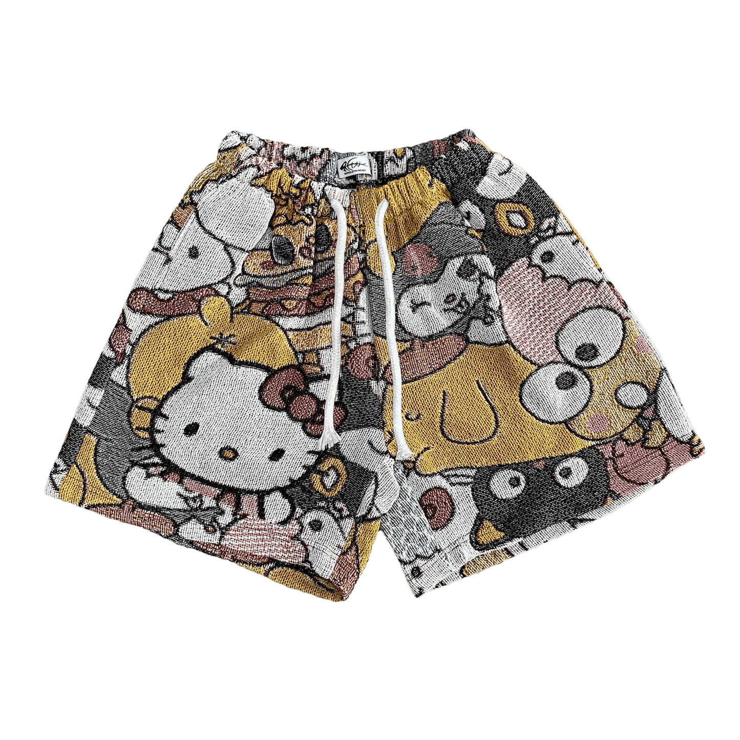 KITTY TAPESTRY SHORTS - RDMCLOTHINGART