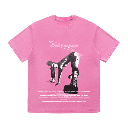 RDMCLOTHINGART tapestry hoodie LADY GAGA HEAVY WEIGHT COTTON TEE-8936