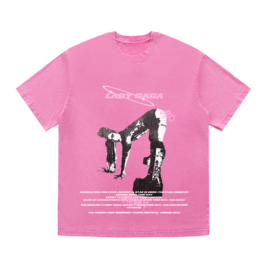 RDMCLOTHINGART tapestry hoodie LADY GAGA HEAVY WEIGHT COTTON TEE-8936