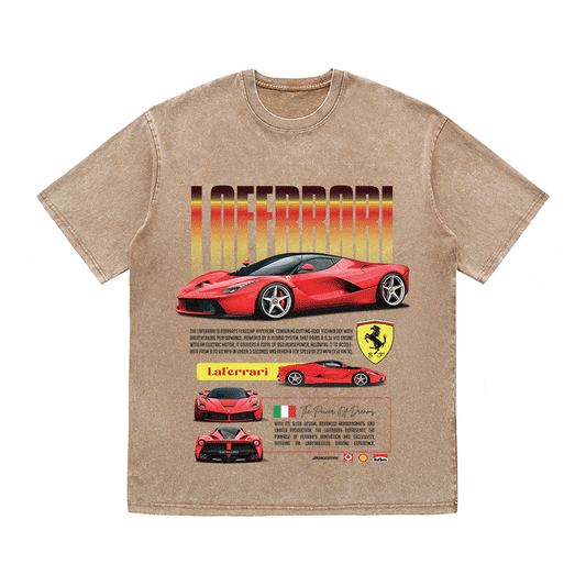 RDMCLOTHINGART tapestry hoodie LAFERRARI HEAVY WEIGHT COTTON TEE-8845