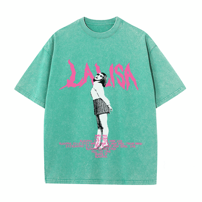 RDMCLOTHINGART tapestry hoodie LALISA HEAVY WEIGHT COTTON TEE-8912