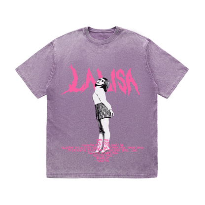 RDMCLOTHINGART tapestry hoodie LALISA HEAVY WEIGHT COTTON TEE-8912