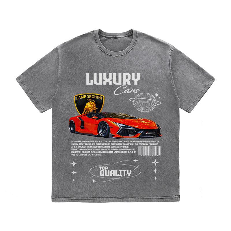 RDMCLOTHINGART tapestry hoodie LAMBORGHINI HEAVY WEIGHT COTTON TEE-9102