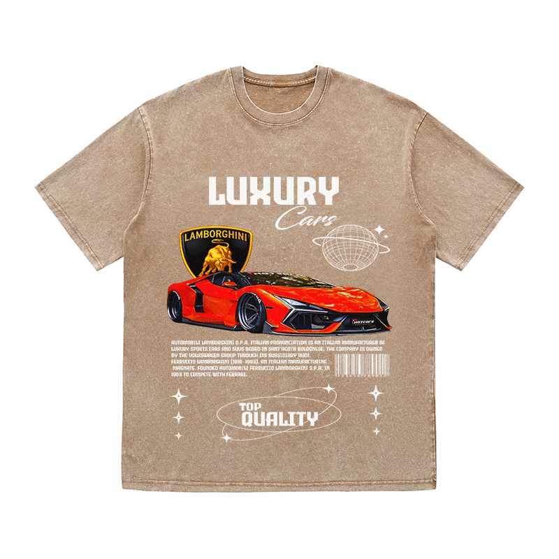 RDMCLOTHINGART tapestry hoodie LAMBORGHINI HEAVY WEIGHT COTTON TEE-9102