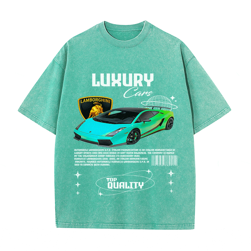 RDMCLOTHINGART tapestry hoodie LAMBORGHINI HEAVY WEIGHT COTTON TEE-9104