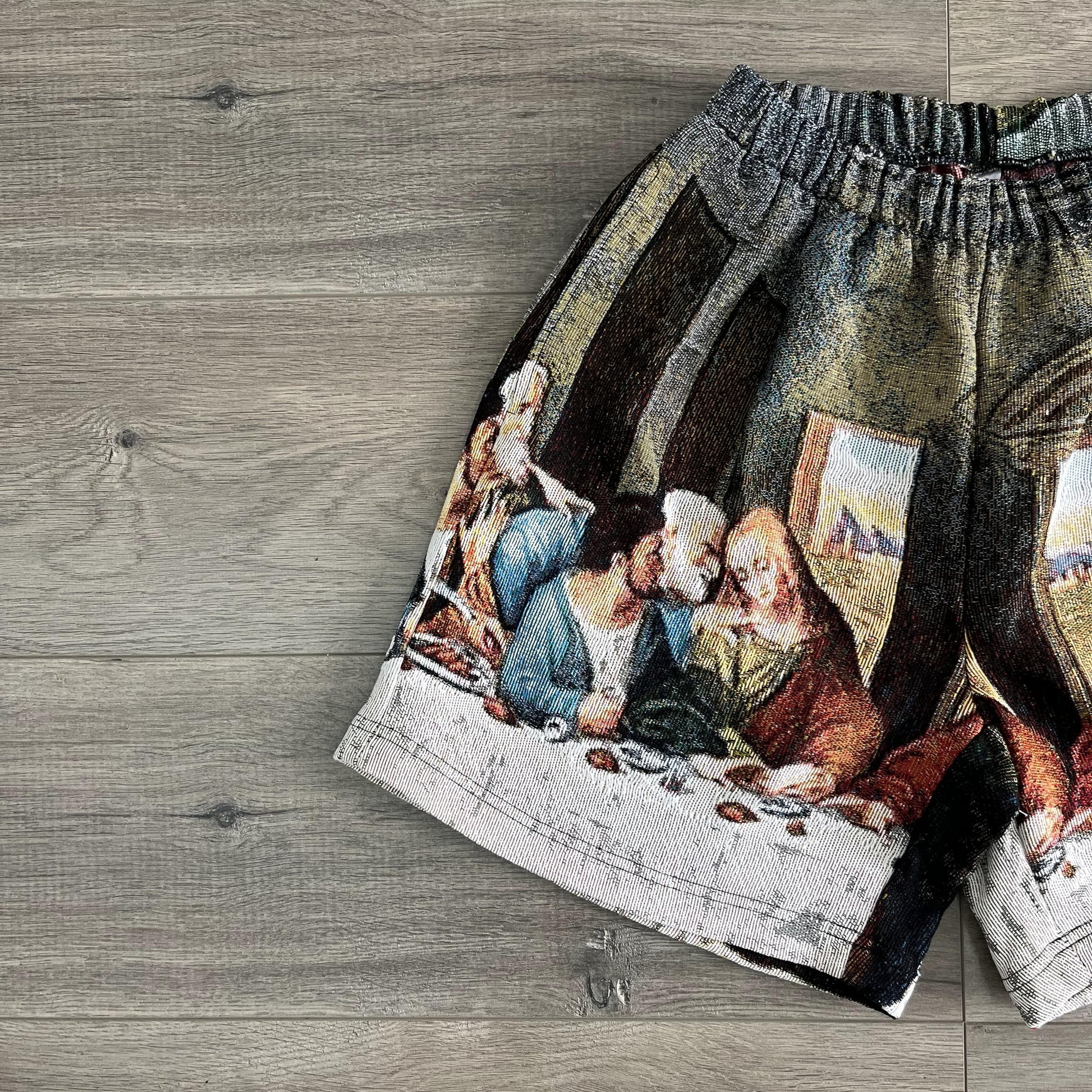 LAST DINNER TAPESTRY SHORT - RDMCLOTHINGART