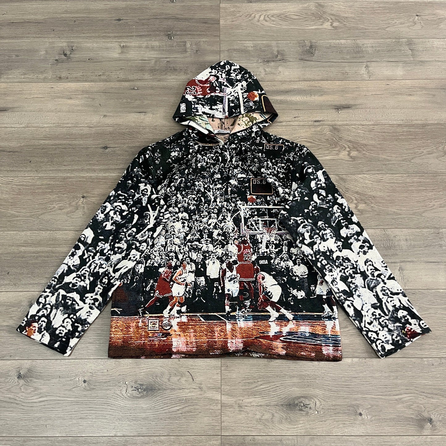 LAST SHOT TAPESTRY HOODIE - RDMCLOTHINGART