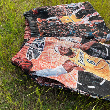 RDMCLOTHINGART tapestry hoodie LBJ TAPESTRY SHORTS