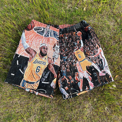 RDMCLOTHINGART tapestry hoodie LBJ TAPESTRY SHORTS