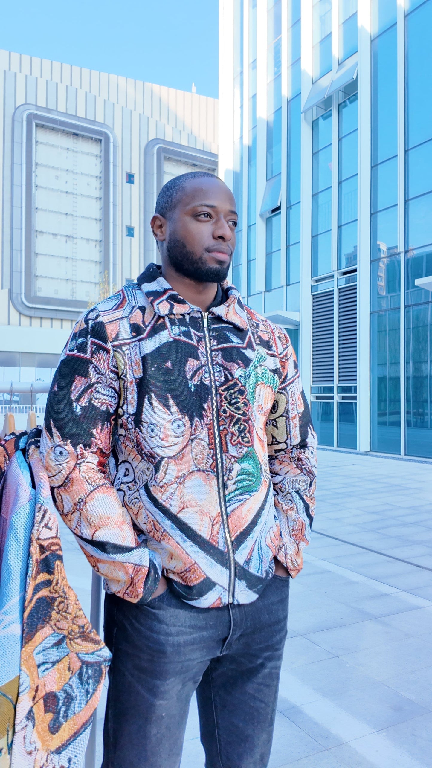 LUFFY&ZORO TAPESTRY JACKET - RDMCLOTHINGART