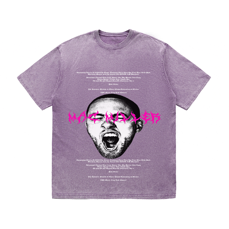 RDMCLOTHINGART tapestry hoodie MAC MILLER HEAVY WEIGHT COTTON TEE-8885