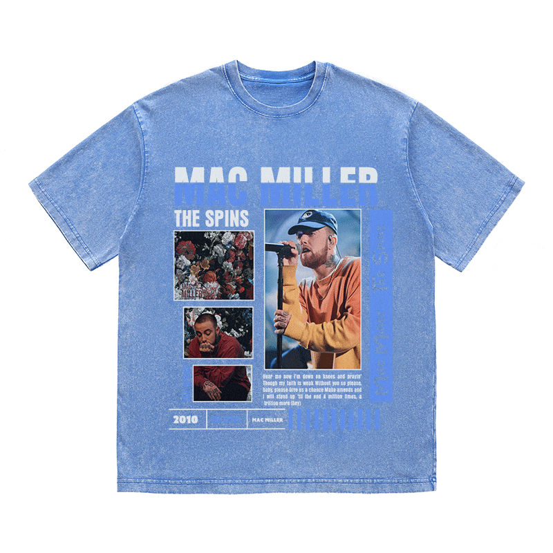 RDMCLOTHINGART tapestry hoodie MAC MILLER HEAVY WEIGHT COTTON TEE-9007