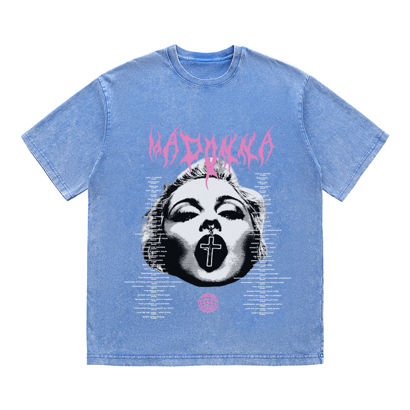 RDMCLOTHINGART tapestry hoodie MADONNA HEAVY WEIGHT COTTON TEE-8938