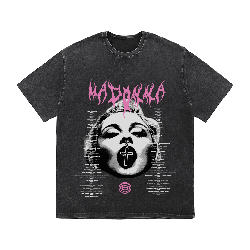 RDMCLOTHINGART tapestry hoodie MADONNA HEAVY WEIGHT COTTON TEE-8938