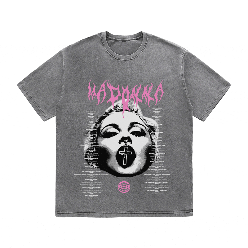 RDMCLOTHINGART tapestry hoodie MADONNA HEAVY WEIGHT COTTON TEE-8938