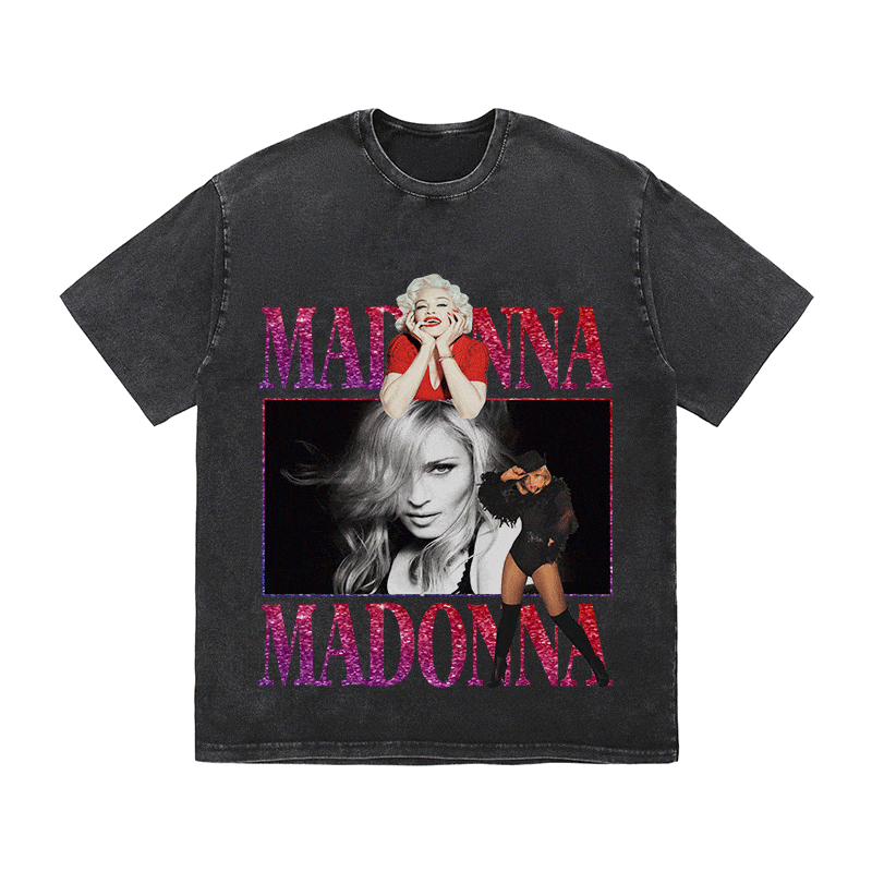 RDMCLOTHINGART tapestry hoodie MADONNA HEAVY WEIGHT COTTON TEE-9128