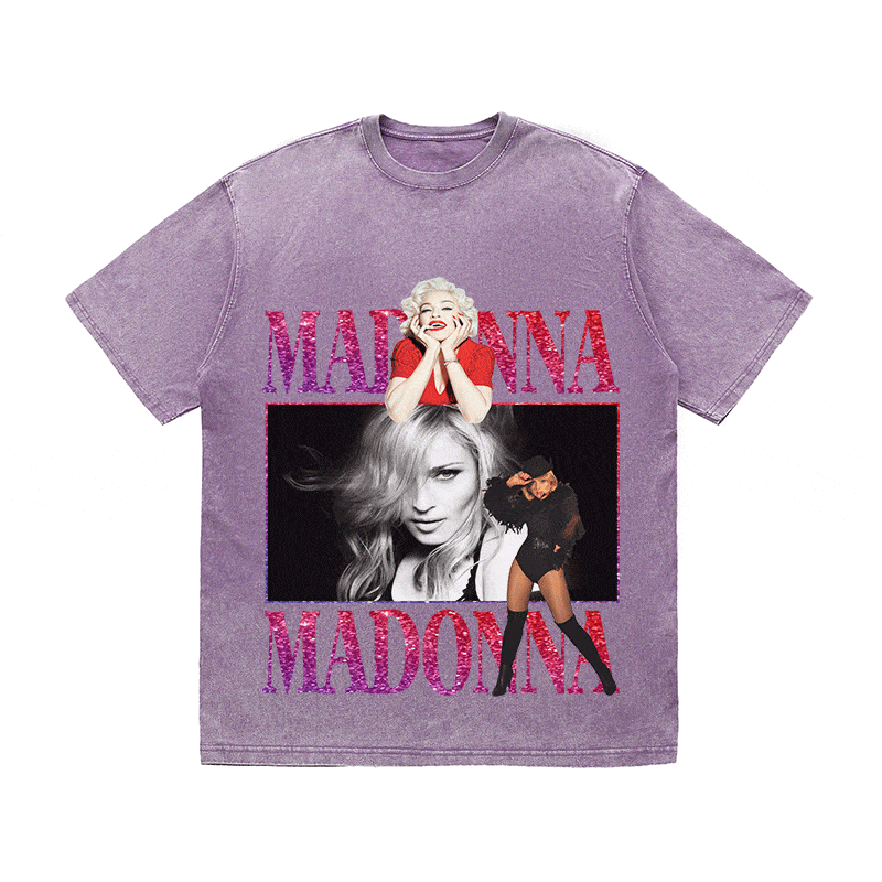 RDMCLOTHINGART tapestry hoodie MADONNA HEAVY WEIGHT COTTON TEE-9128