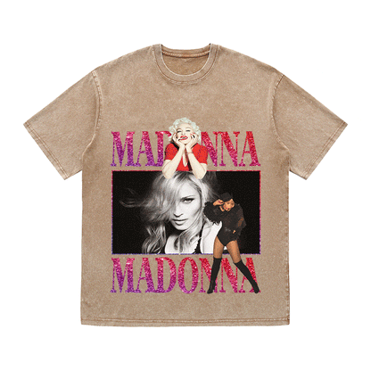 RDMCLOTHINGART tapestry hoodie MADONNA HEAVY WEIGHT COTTON TEE-9128