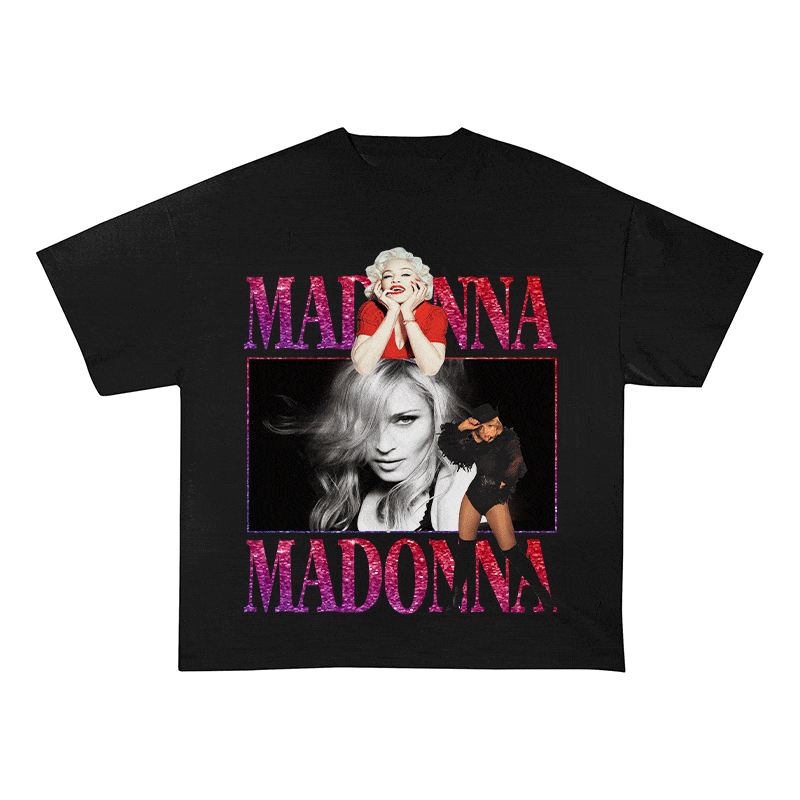 RDMCLOTHINGART tapestry hoodie MADONNA HEAVY WEIGHT COTTON TEE-9128