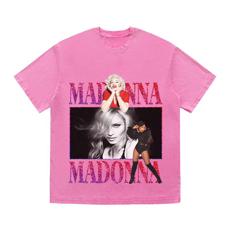 RDMCLOTHINGART tapestry hoodie MADONNA HEAVY WEIGHT COTTON TEE-9128