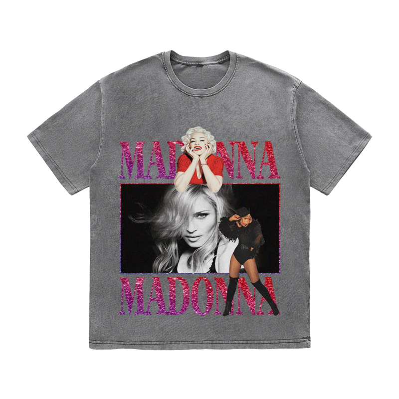 RDMCLOTHINGART tapestry hoodie MADONNA HEAVY WEIGHT COTTON TEE-9128