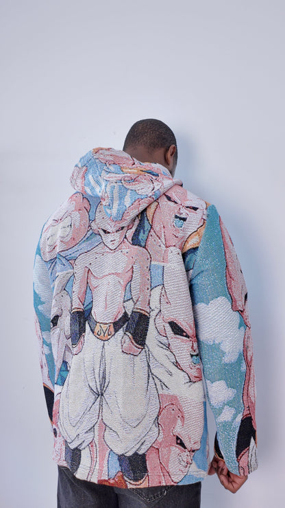MAJIN BUU TAPESTRY HOODIE - RDMCLOTHINGART