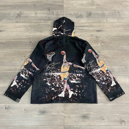 MANBA DUNK TAPESTRY HOODIE - RDMCLOTHINGART
