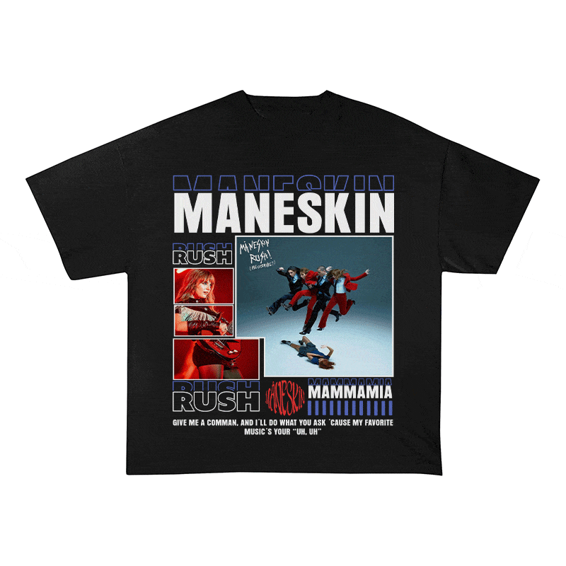 RDMCLOTHINGART tapestry hoodie MANESKIN HEAVY WEIGHT COTTON TEE-9008