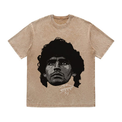 RDMCLOTHINGART tapestry hoodie MARADONA HEAVY COTTON TEES-9600