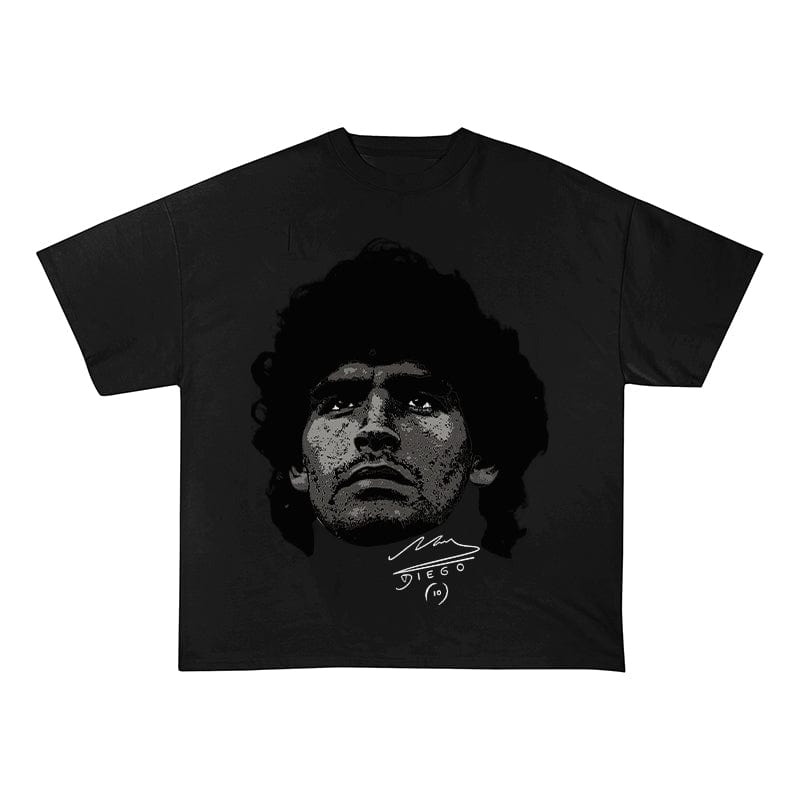 RDMCLOTHINGART tapestry hoodie MARADONA HEAVY COTTON TEES-9600