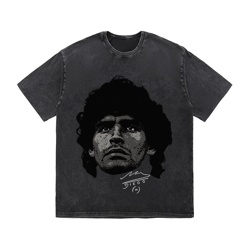 RDMCLOTHINGART tapestry hoodie MARADONA HEAVY COTTON TEES-9600