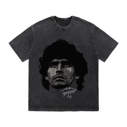 RDMCLOTHINGART tapestry hoodie MARADONA HEAVY COTTON TEES-9600